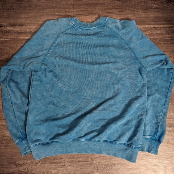 Starter Blue Acid Wash Crewneck - Picture 2 of 4